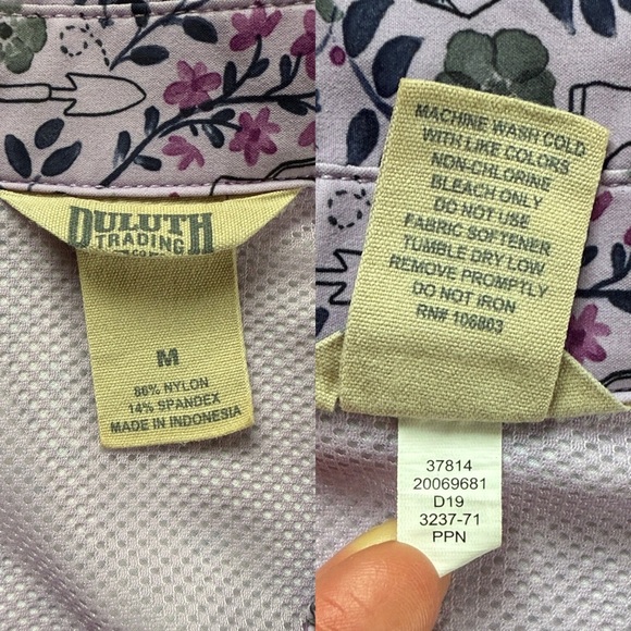 DULUTH TRADING CO Garden Print Tunic Size Medium - Picture 13 of 15